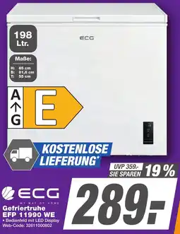 K+B Expert ECG Gefriertruhe EFP 11990 WE Angebot