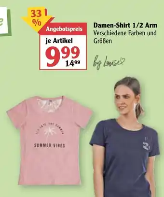 Globus Damen Shirt 1/2 Arm Angebot