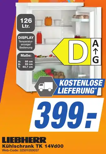K+B Expert LIEBHERR Kühlschrank TK 14Vd00 Angebot