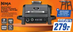 K+B Expert NINJA Elektrischer Outdoor Tischgrill & Smoker OG701EU Woodfire Angebot