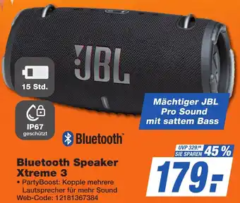 K+B Expert JBL Bluetooth Speaker Xtreme 3 Angebot