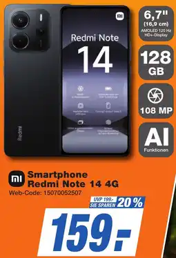 K+B Expert Smartphone Redmi Note 14 4G Angebot