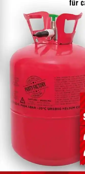 Handelshof Party Factory Ballongas Helium Angebot