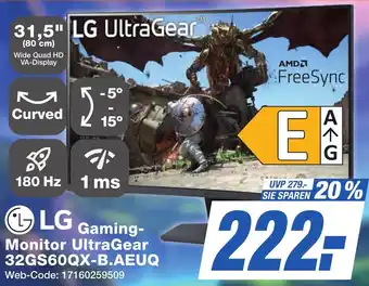 K+B Expert LG Gaming Monitor UltraGear 32GS60QX-B.AEUQ Angebot
