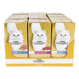 Netto Marken-Discount PURINA Gourmet Gold Katzennahrung 4 x 85 g, verschiedene Sorten, 12er Pack Angebot