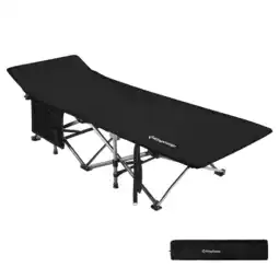 Netto Marken-Discount KINGCAMP Feldbett XL Outdoor Camping Liege Gäste Klappbett Stahl 208x75cm 200kg Angebot