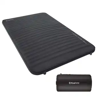 Netto Marken-Discount KINGCAMP Luftbett Premium Double Isomatte Selbstaufblasend Camping Bett 7,5 cm Angebot