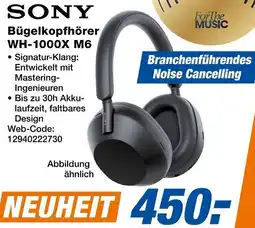 Expert SONY Bügelkopfhörer WH-1000X M6 Angebot