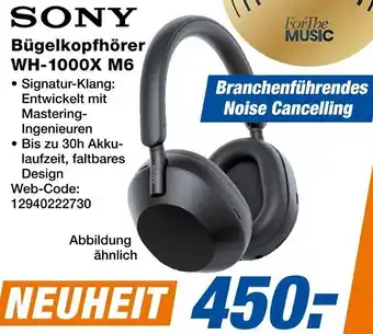 Expert SONY Bügelkopfhörer WH-1000X M6 Angebot