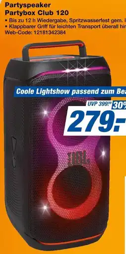 Expert JBL Partyspeaker Partybox Club 120 Angebot