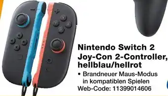 Expert Nintendo Switch 2 Joy-Con 2-Controller, hellblau/hellrot Angebot