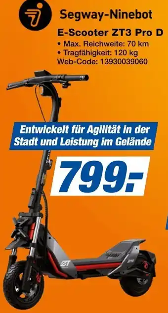 Expert Segway-Ninebot E-Scooter ZT3 Pro D Angebot