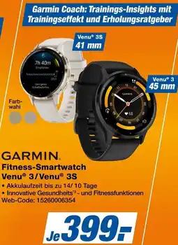 Expert GARMIN Fitness-Smartwatch Venu 3/Venu 3S Angebot