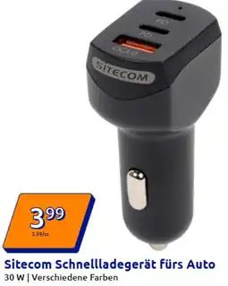 Action Sitecom Schnellladegerät fürs Auto Angebot