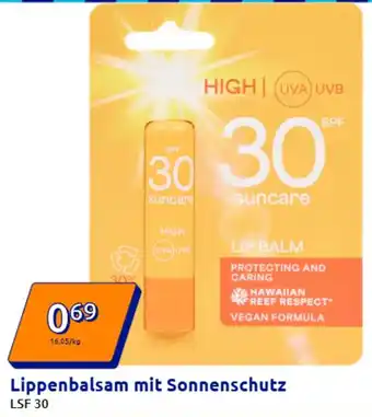 Action Lippenbalsam mit Sonnenschutz Angebot