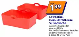 Action Lowenthal Heißluftfritteuse Silikonkörbe Angebot