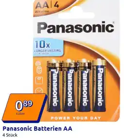 Action Panasonic Batterien AA Angebot