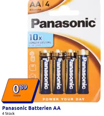 Action Panasonic Batterien AA Angebot