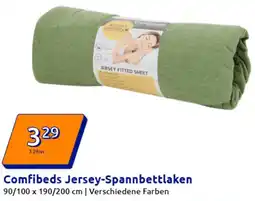 Action Comfibeds Jersey-Spannbettlaken Angebot