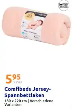 Action Comfibeds Jersey Spannbettlaken Angebot