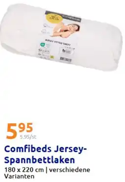 Action Comfibeds Jersey Spannbettlaken Angebot