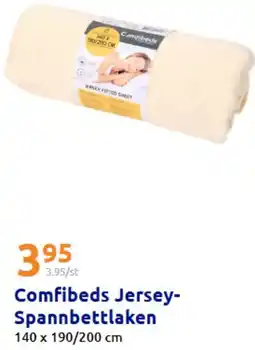 Action Comfibeds Jersey Spannbettlaken Angebot