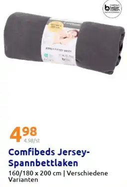 Action Comfibeds Jersey Spannbettlaken Angebot