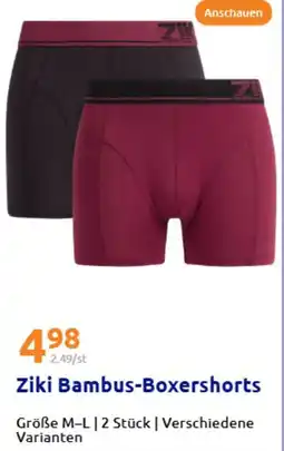Action Ziki Bambus-Boxershorts Angebot
