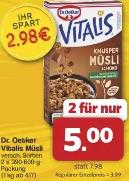 Famila Nord West Dr. Oetker Vitalis Müsli Angebot