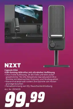 MediaMarkt Nzxt capsule elite usb-gaming-mikrofon mit ultrahoher auflösung Angebot