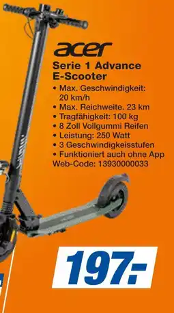 Expert Acer serie 1 advance e-scooter Angebot