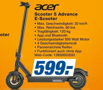 Expert Acer scooter 5 advance e-scooter Angebot