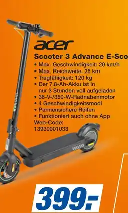 Expert Acer scooter 3 advance e-scooter Angebot