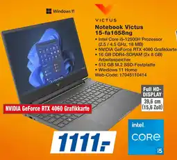 Expert Victus notebook victus 15-fa1658ng Angebot