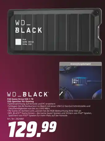 MediaMarkt Wd_black p40 game drive ssd 1 tb Angebot