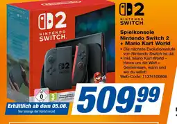 Expert Nintendo nintendo switch 2 + mario kart world Angebot