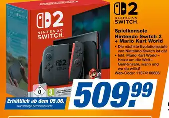 Expert Nintendo nintendo switch 2 + mario kart world Angebot