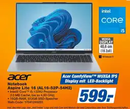 Expert Acer aspire lite 16 (al16-52p-54h2) Angebot
