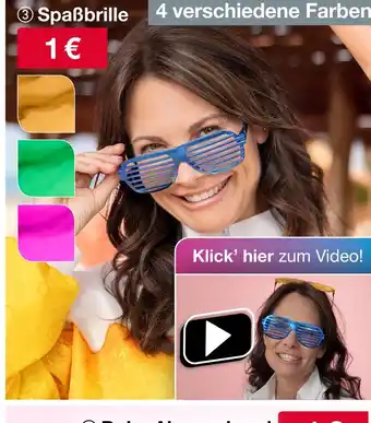 Woolworth Spaßbrille Angebot