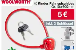 Woolworth Kinder fahrradschloss Angebot