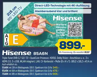 Euronics Hisense 85a6n Angebot