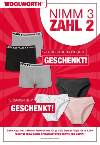 Woolworth U.s. sport nimm 3 zahl 2 Angebot