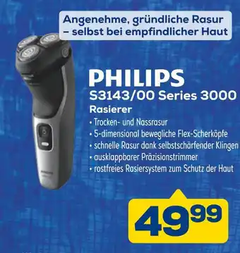 Euronics Philips s3143/00 series 3000 rasierer Angebot