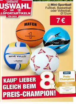 Woolworth Mini-sportball Angebot