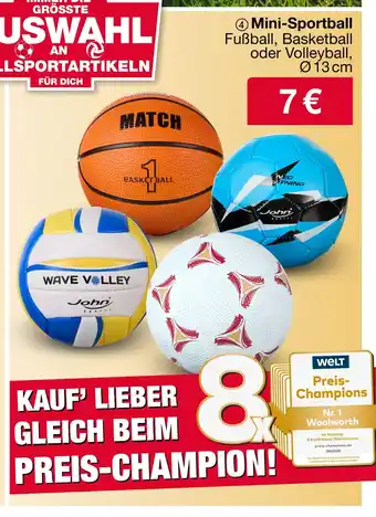 Woolworth Mini-sportball Angebot