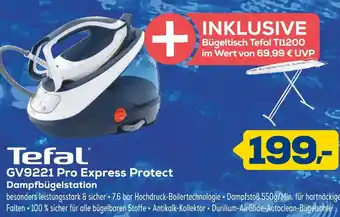 Euronics Tefal gv9221 pro express protect dampfbügelstation Angebot