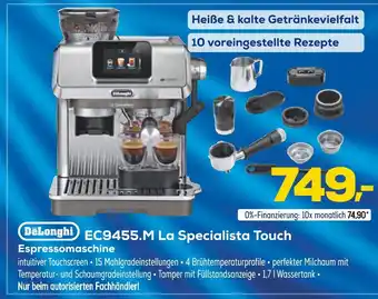 Euronics Delonghi ec9455.m la specialista touch espressomaschine Angebot