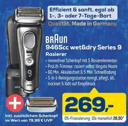Euronics Braun 9465cc wet&dry series 9 rasierer Angebot
