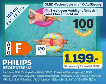 Euronics Philips 65oled759/12 65“ oled-tv Angebot