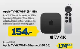 Euronics Apple apple tv 4k wi-fi (64 gb) oder apple tv 4k wi-fi+ethernet (128 gb) Angebot